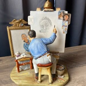 Norman Rockwell Self Portrait 1978 Saturday Evening Post by Gorham